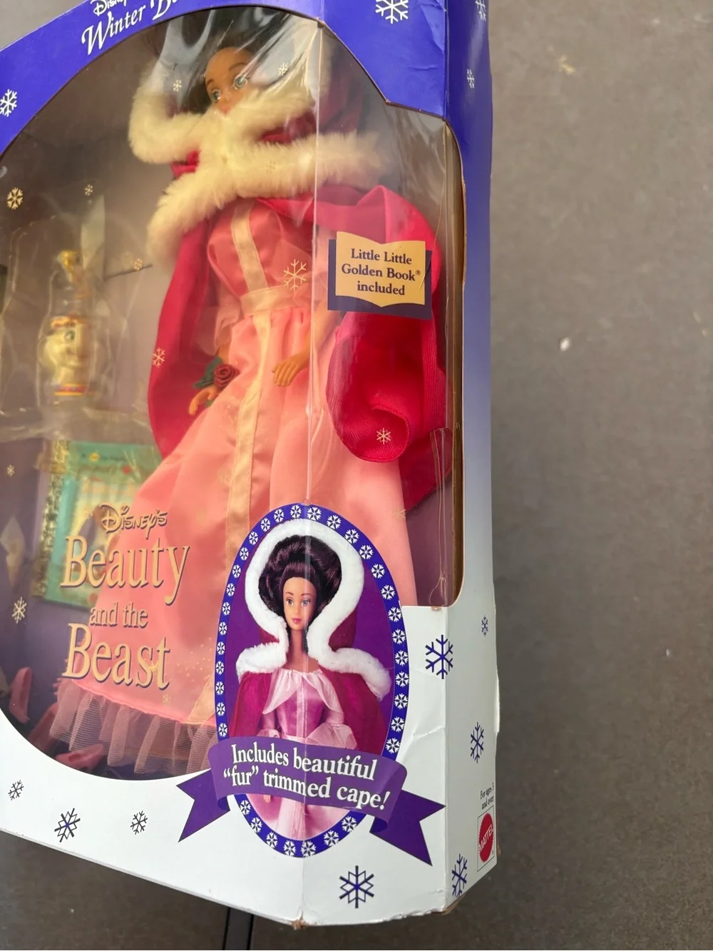 Vintage Mattel Barbie - Disney Classics Winter Belle Doll Beauty & the Beast